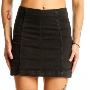 Free people black mini skirt